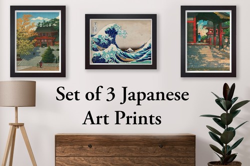 Set vintage japanese art - of,