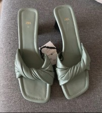 BNWT Zara Mint Green Sandals Size 40