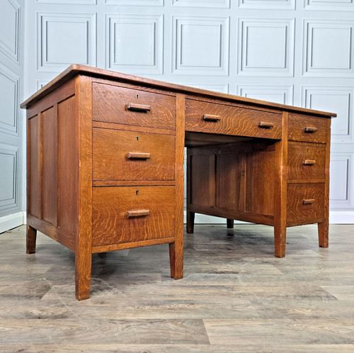 Antique oak writing - oak,