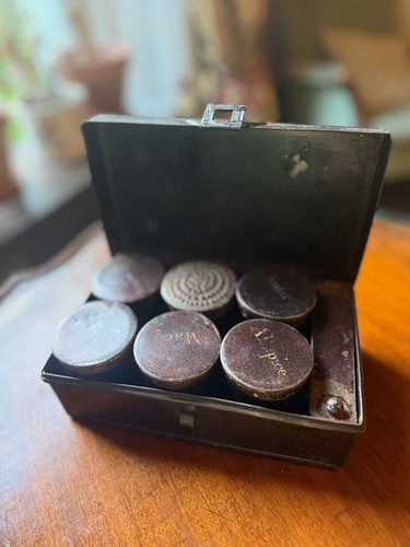 Antique victorian black tole - antique,