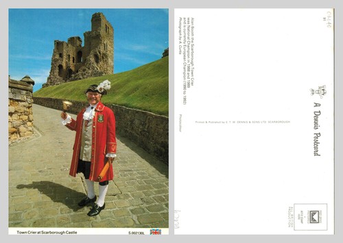 Postcard town crier at - -,
