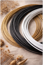 White gold metal hoop - gold,
