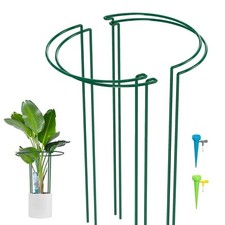 Bronze 4pcs Large 50cm Tall Bow Plant Support Stakes Strong Metal Garden Flower