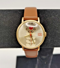 Orla Kiely Watch Clear & Red