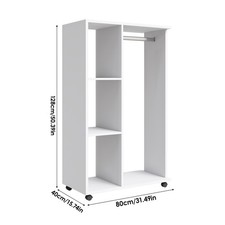 Freestanding Open Wardrobe w/