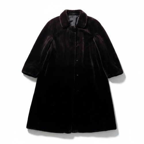 Sheared mink real fur coat - mink,