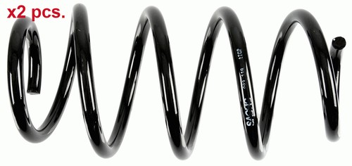 Pcs front coil springs - front,