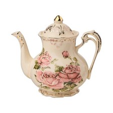 Pink Rose Teapot 29 Oz 3 Cup
