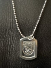 Sterling Silver West Bromwich Albion Dog Tag Boxed