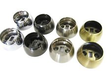 2 Curtain pole recess brackets for 28mm diameter rods Wardrobe rail support ends