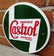 Castrol cast sign castrol oil cast aluminium sign castrol castrol sign VAC036