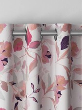 NEXT Natural Restore Floral Curtains BLACKOUT, EYELETS, W117CM DROP 182CM,