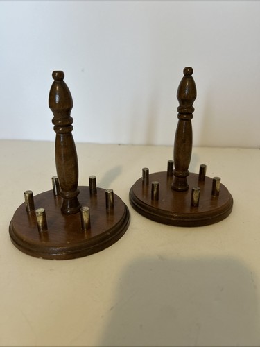 Wooden thimble display stand - wooden,