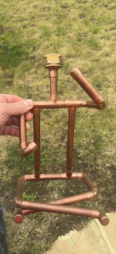 Copper freestanding tree - copper,