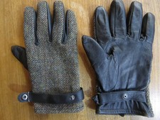 Failsworth Harris Tweed Gloves – Green / Brown - Men's Large / XL - Unused