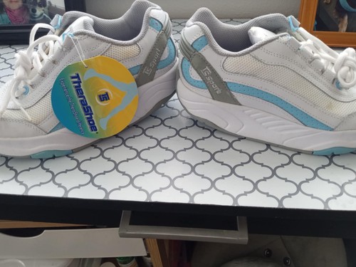 Therashoe white blue sport - blue,