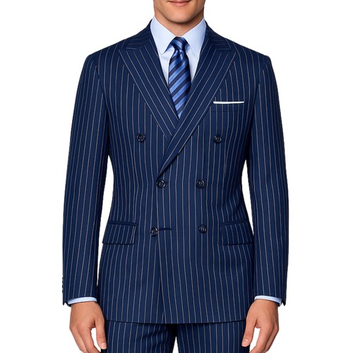 Vinci men blue pinstripe - vinci,