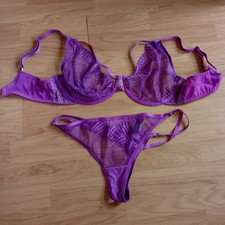 Womens Purple Underwire Bra