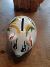 A vintage hand-painted ceramic