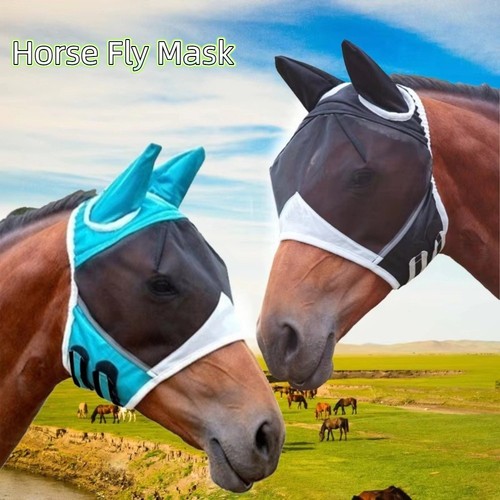 Horse fly mask padded mesh - mask,