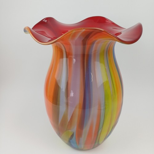 Krosno jozefina art glass red - krosno,