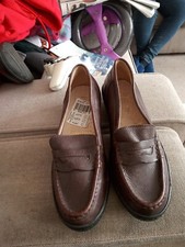 Brand New M&S Women's Size 3.5 Brown Leather Loafers