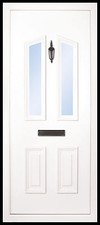 PVC uPVC White Full Door Panel