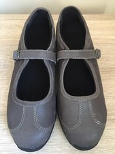 Trojan Womens Steel Toe Capped Mary Jane Style Shoes Grey UK Size 8