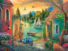 Ravensburger Villas by the Sea Jigsaw Puzzle (750 XL Extra Large Pieces)