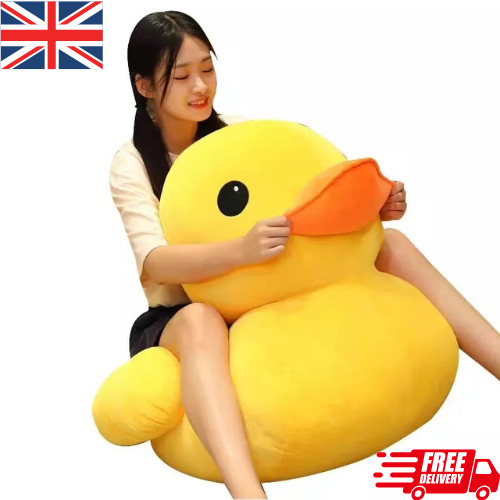 Big yellow duck plush - yellow, soft