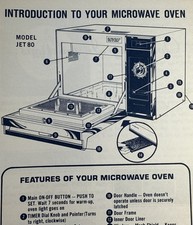 GE Microwave Oven Cookbook VTG