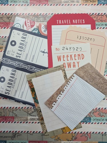 Small vintage travel map paper - small,