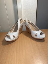 Dune London White Leather Cork