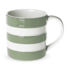 Mug: 1 x 170ml / 6oz Mug Cornishware Willow Green, Ceramic