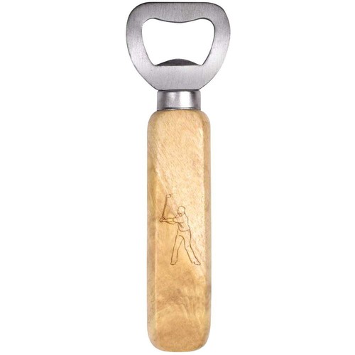 Golf player wooden bottle - wooden,