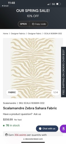 Scalamandre full width zebra - full,
