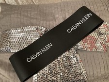 CALVIN KLEIN Mover’s Rubber Band Bedding Throw Home Decor Clothes Designer Logo