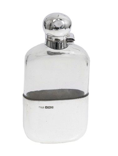 Sterling silver glass - silver, &