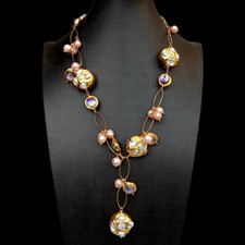 White Keshi Pearl Pink Pearl