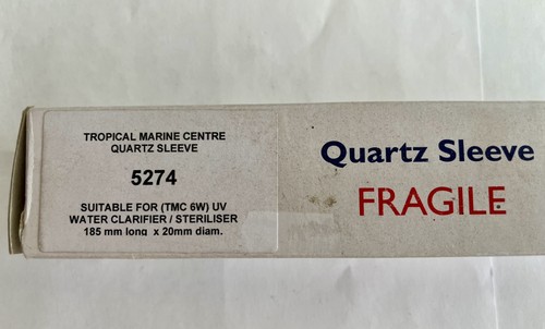 Tmc quartz sleeve uv - quartz, t5