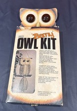 Vintage Impex Macrame Barney Barn Owl Kit With Ceramic Eyes & Beak unopened