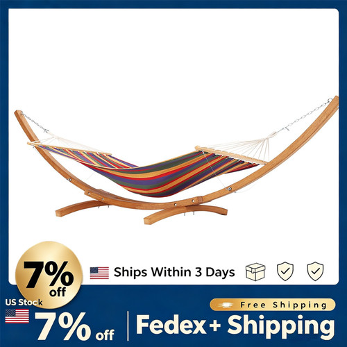 5ft wooden hammock - 12.5ft, w