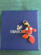 Genuine Signed Swarovski LYCHEE Goldfish Charm,  Boxed