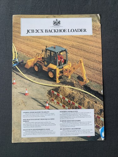 Jcb 2cx backhoe loader leaflet - jcb,