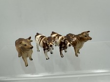 4x Miniature Bulls Bone China