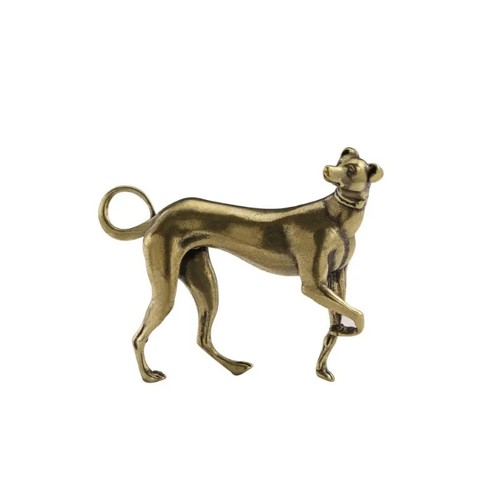 Brass greyhound dog - greyhound, figurine
