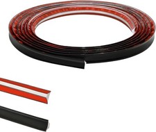 Black PVC Quadrant Trim,Flexible Laminate Beading Self (12*6mm)/3M, 