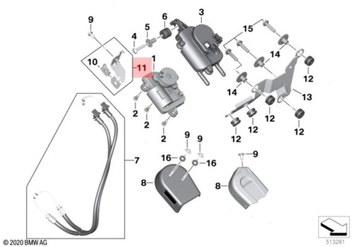Genuine bmw k69 0e43 - bmw, bracket