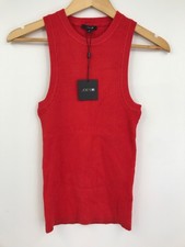 Joe's The Daria Ribbed Tank Top Valiant Poppy Red Size Medium New
