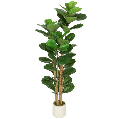 Homcom artificial fiddle leaf - homcom,